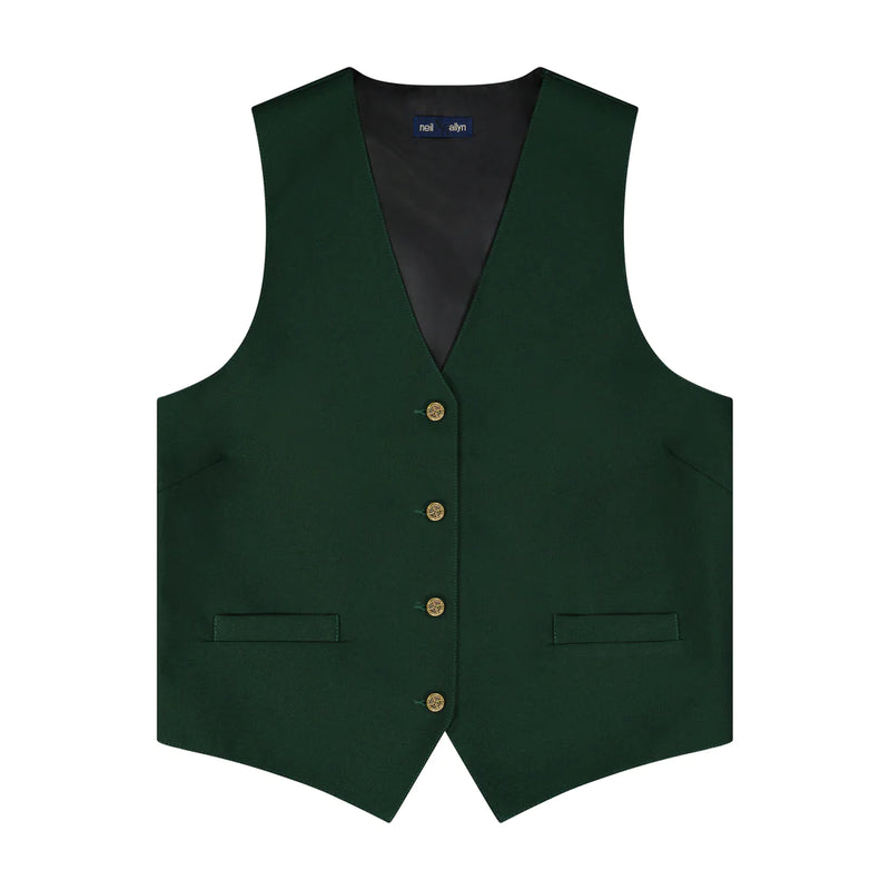 Women's 5 Button Vest - No Lapel