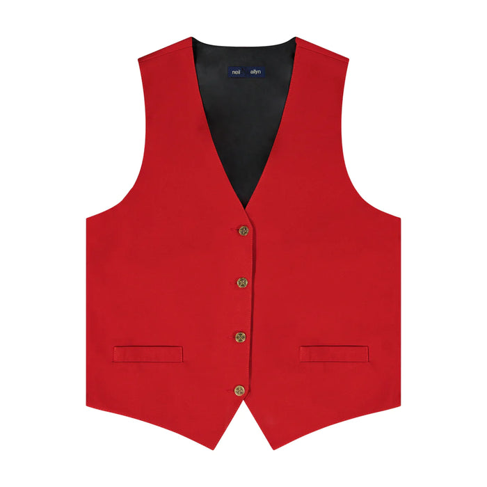 Women's 5 Button Vest - No Lapel